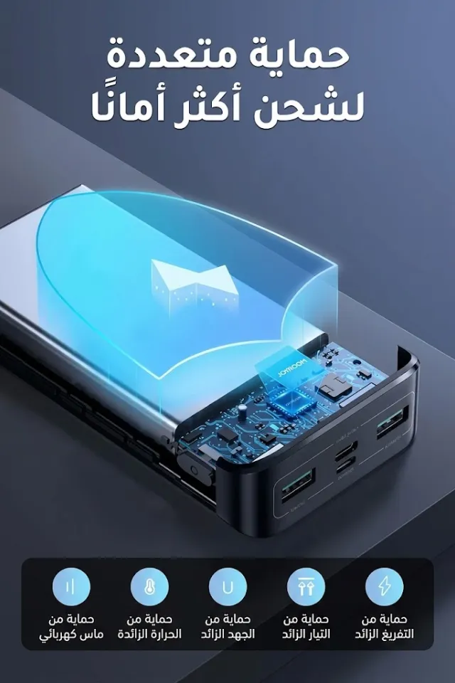 grandystore-joyroom20 (6) Joyroom 20 ألف أمبير.. المنقذ الرسمي لموبايلك في السفر والمشاوير الطويلة! ✈️🌍 - الصورة 1